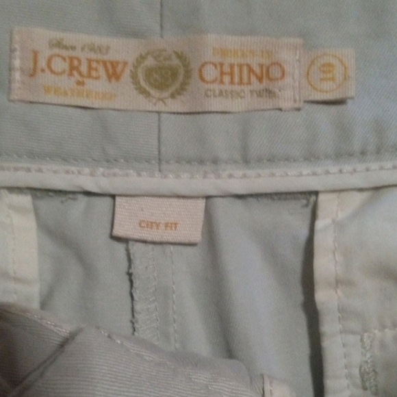 J. Crew Light Tan Khaki City Fit Cotton Chino Shorts Summer Size 10 - Picture 6 of 7